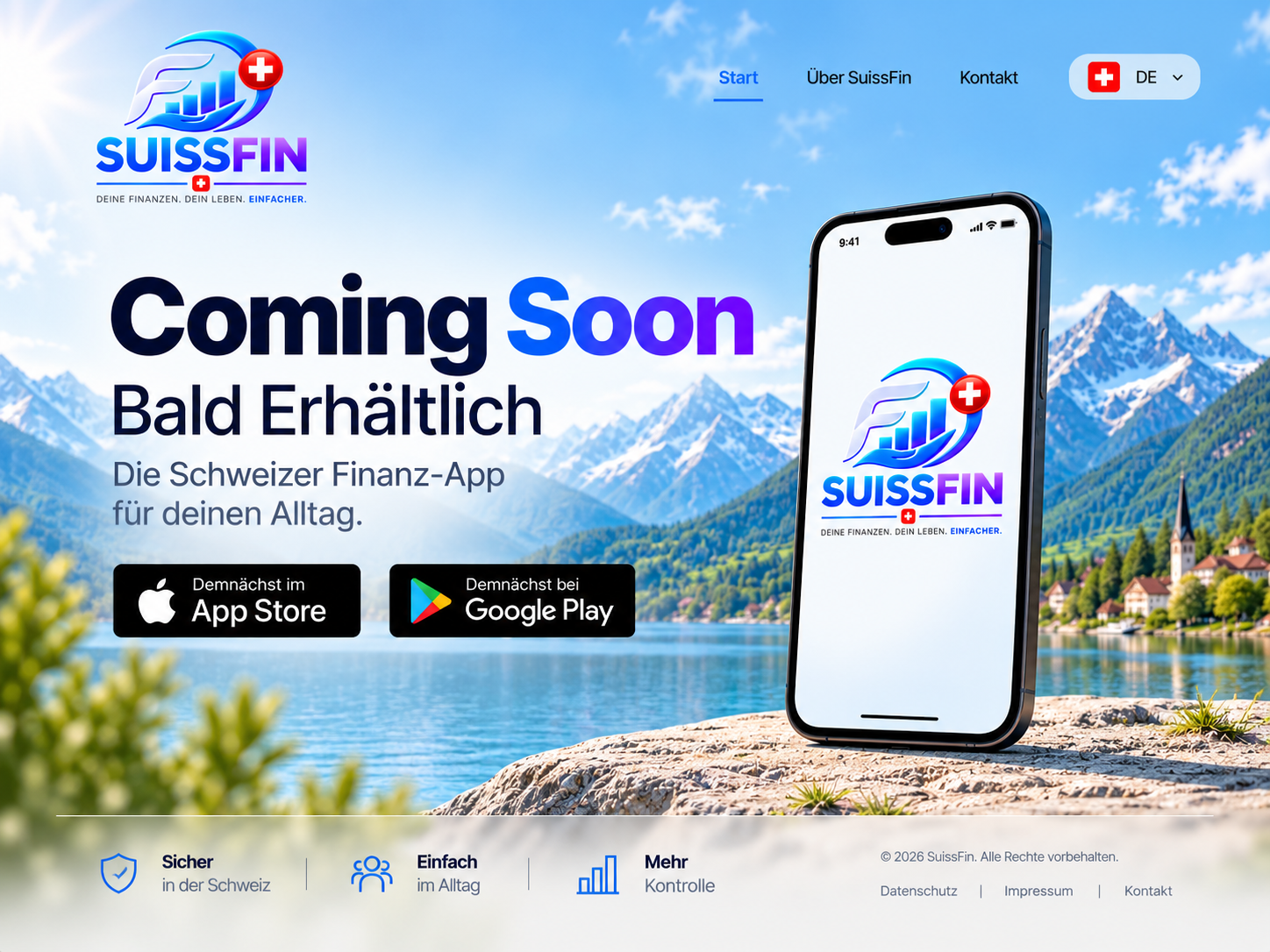 SuissFin – Bald erhältlich